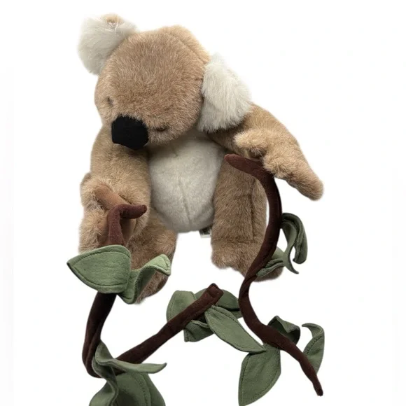 Folkmanis Full Body Hand Puppet 15" KOALA BEAR Plush And EUCALYPTUS W/Tags Read - Picture 16 of 16